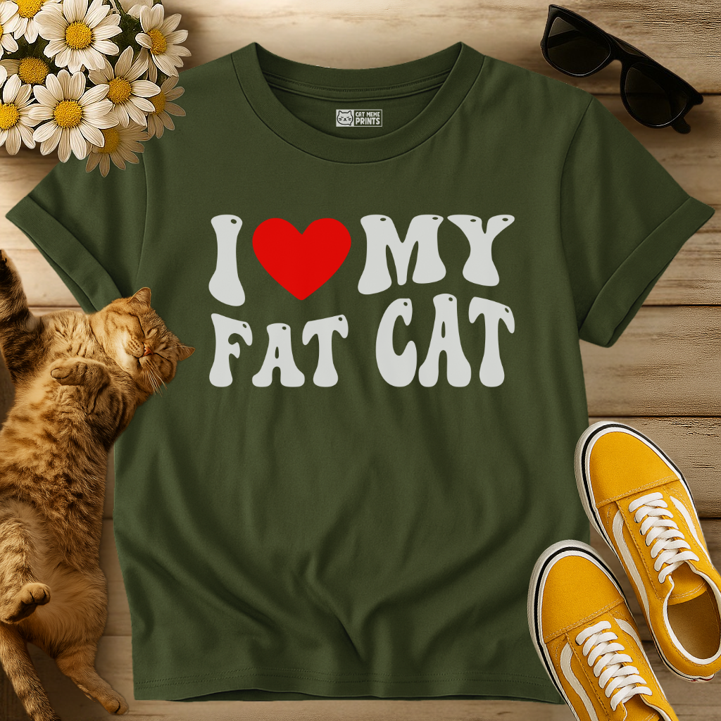 I Love My Fat Cat T-Shirt