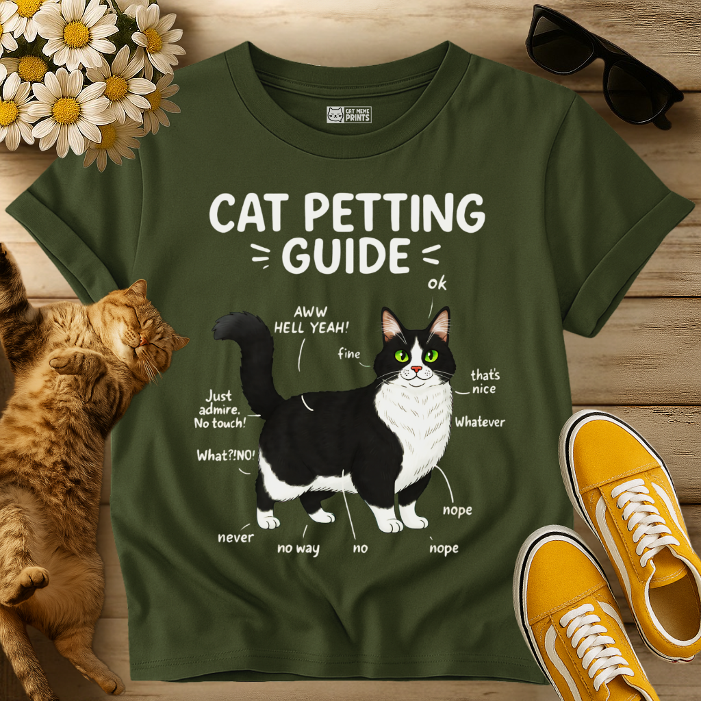 Cat Petting Guide T-Shirt