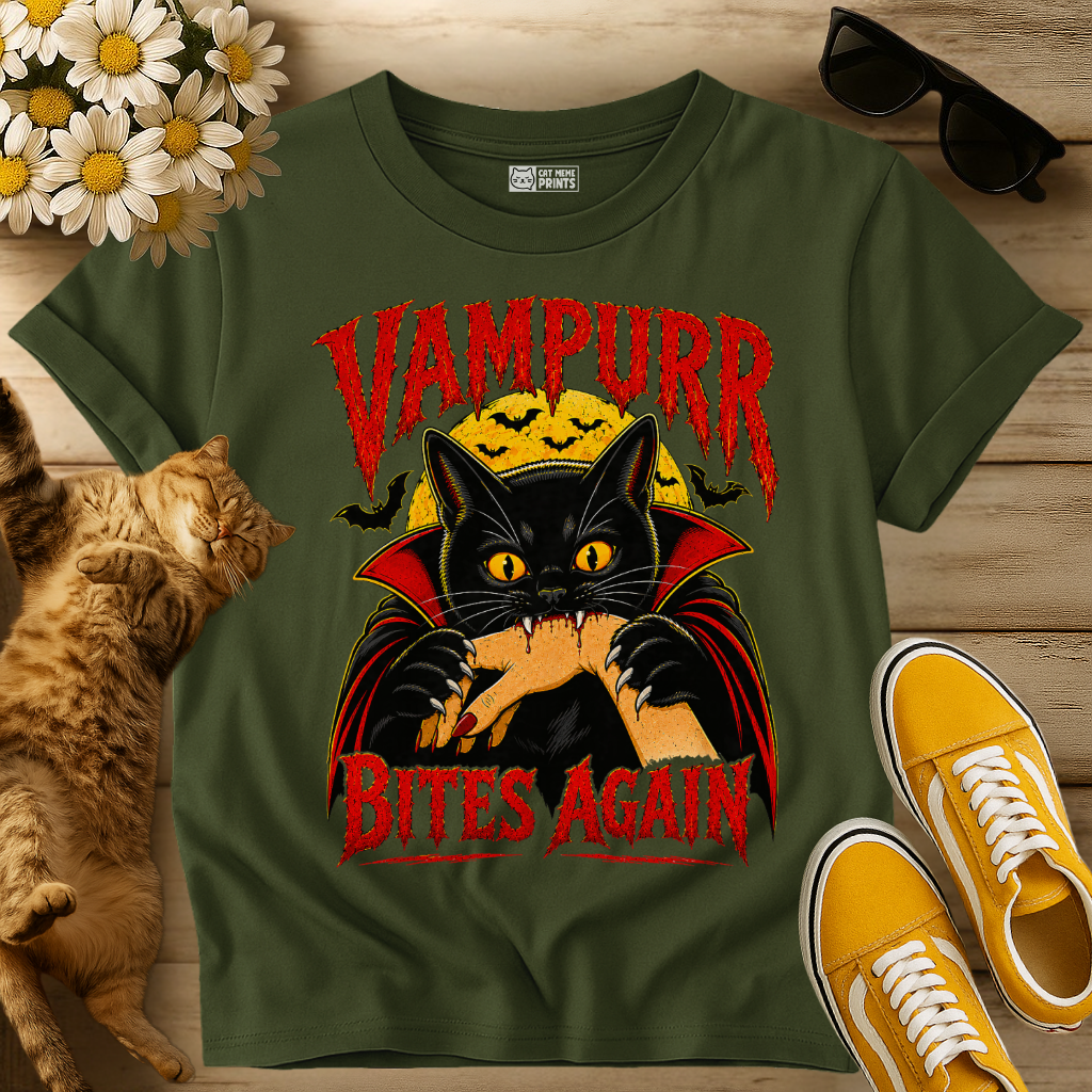 Cat Vampurr Bites Again T-Shirt