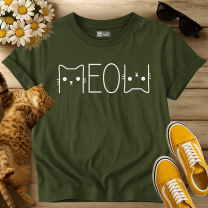 Cat Meow Graphic T-Shirt