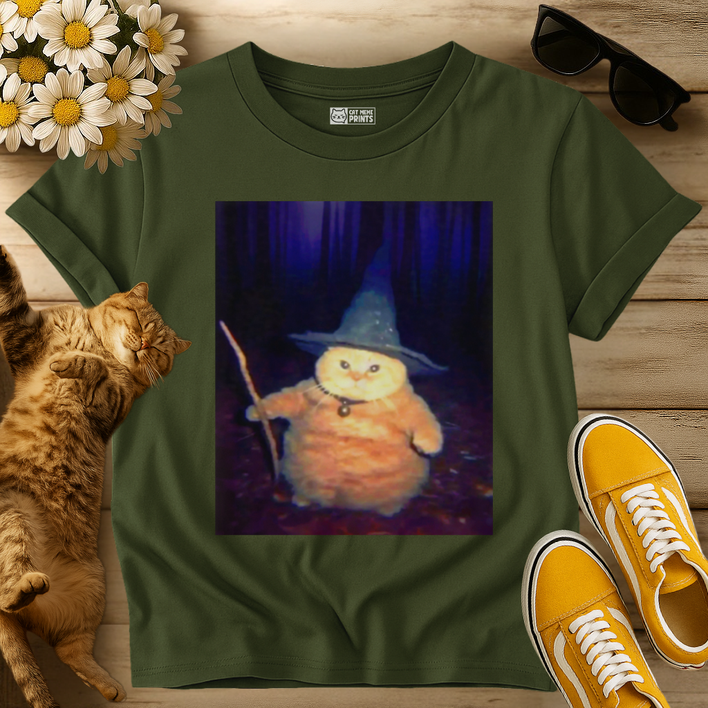 Wizard Cat Weird Halloween T-Shirt