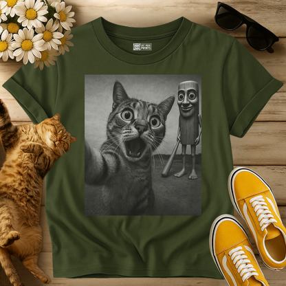 Cat Selfie Tung Tung Tung Sahur T-Shirt