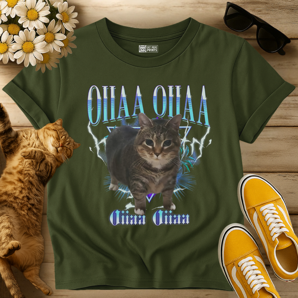 Spinning Cat Oiiaa Oiiaa T-Shirt