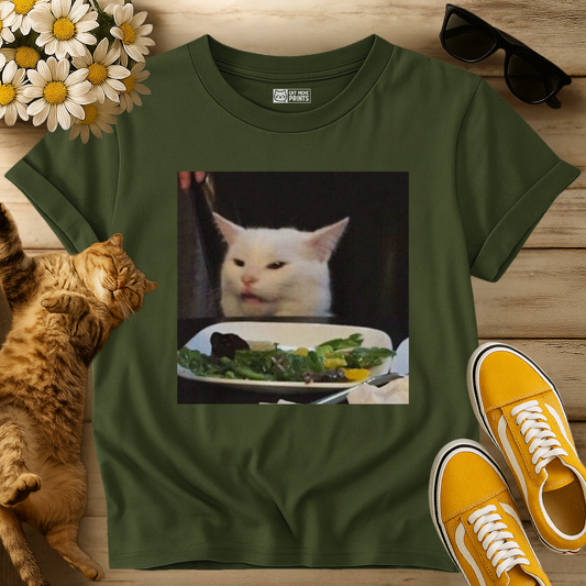Cat at the Dinner Table T-Shirt