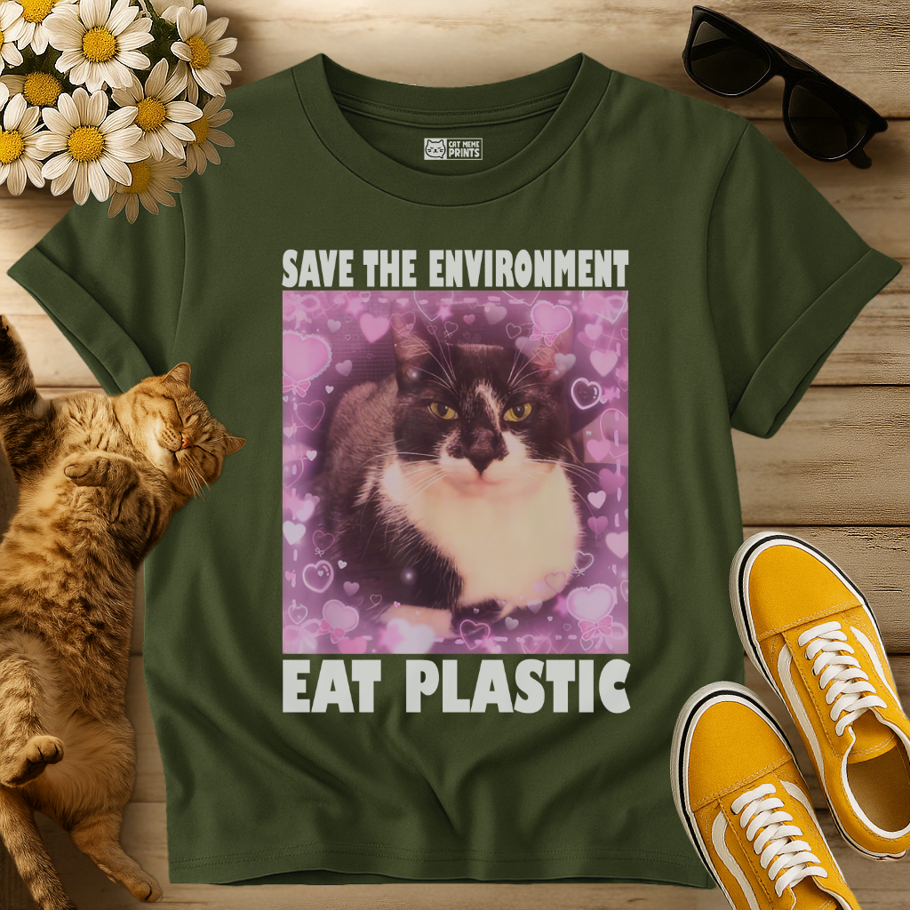 Save The Environment Eat Plastic T-Shirt