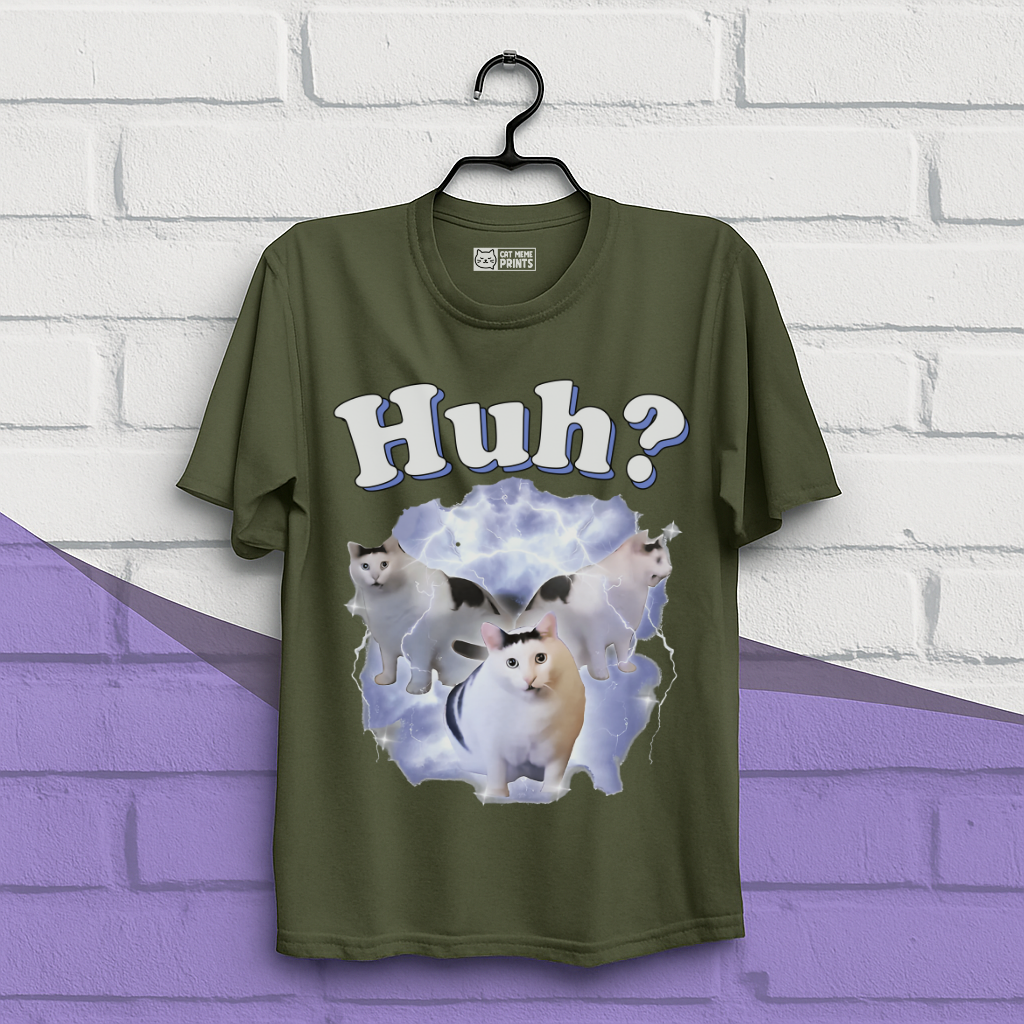 Huh Cat Meme T-Shirt