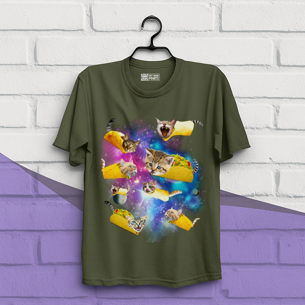 Taco Cat Space Galaxy T-Shirt
