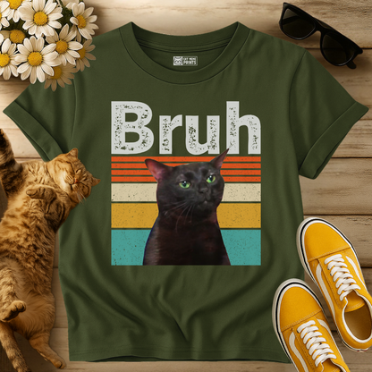 Bruh Cat Meme Vintage T-Shirt