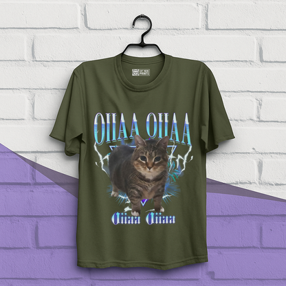 Spining Cat Oiiaa Oiiaa T-Shirt
