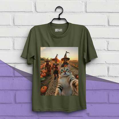 Cat Selfie with Scarecrow T-Shirt