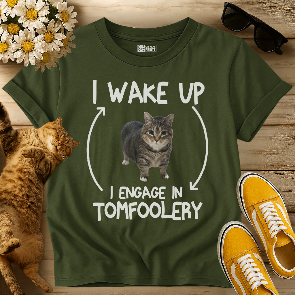 I Wake Up I Engage In Tomfoolery T-Shirt