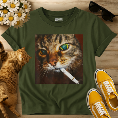 Cat Smoking Selfie T-Shirt