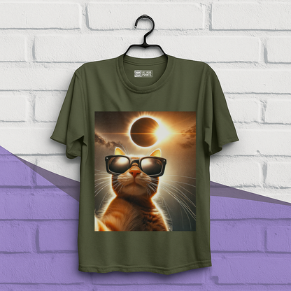 Cat Taking a Selfie with Solar T-Shirt