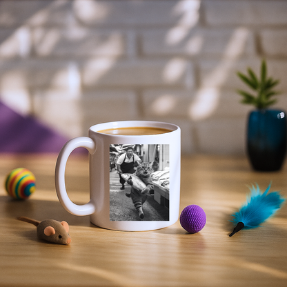Cat Steals Fish Market Mug