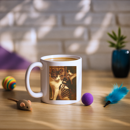 Tattoo Cat Meme Mug