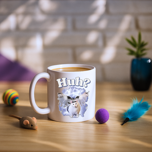 Huh Cat Meme Mug