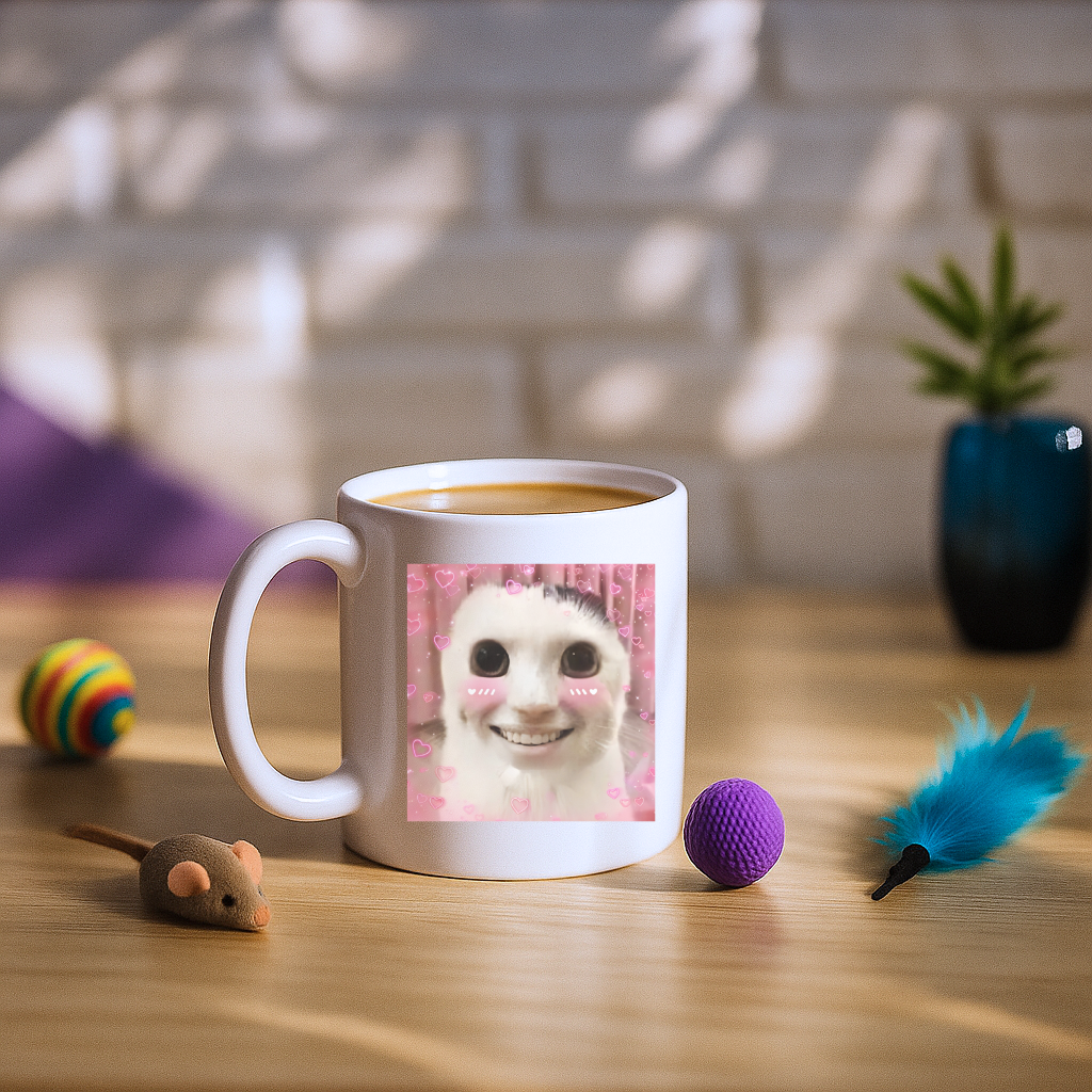 Goofy ahh Cat Meme Mug