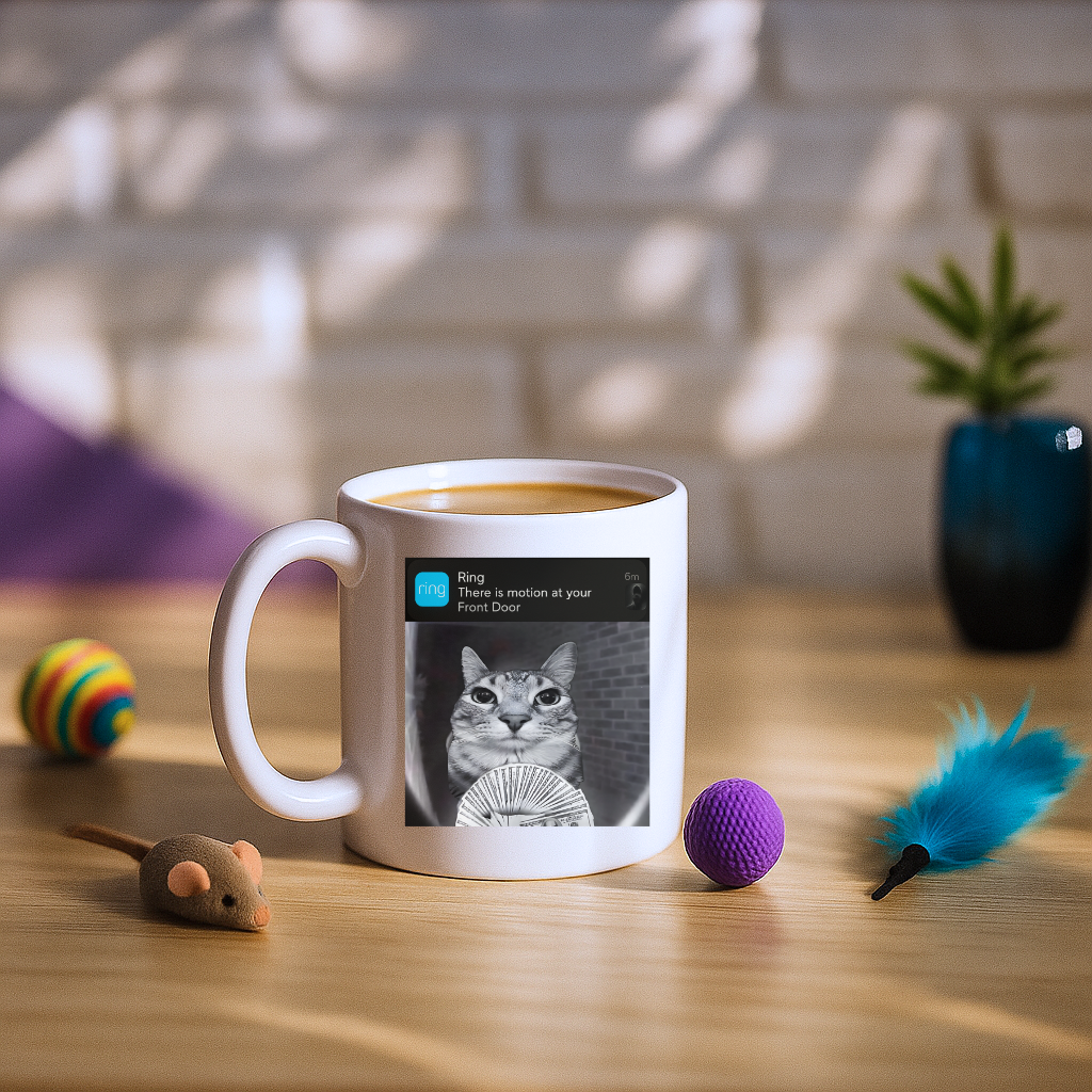 Ring Cat with Motion Mug