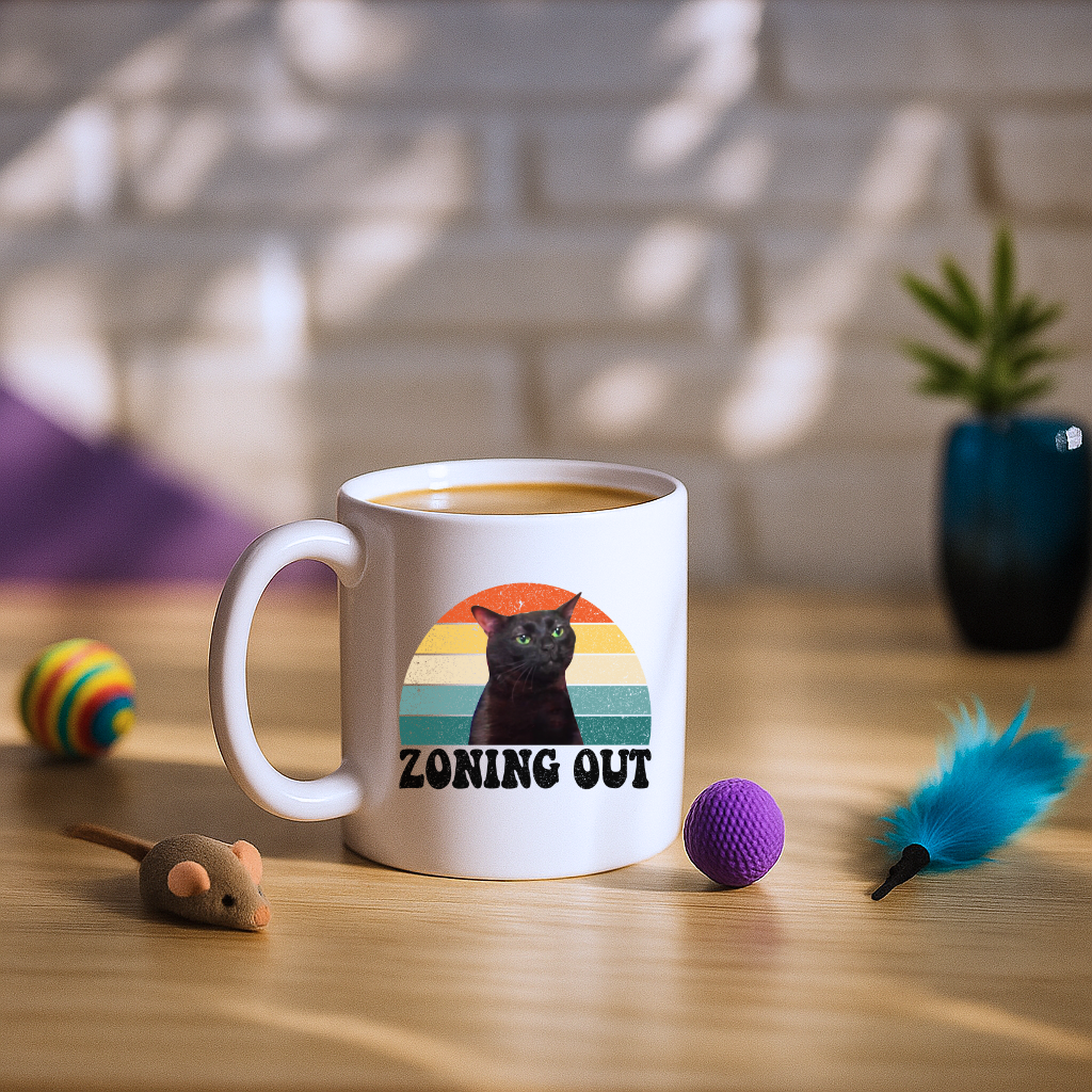 Cat Zoning Out Mug