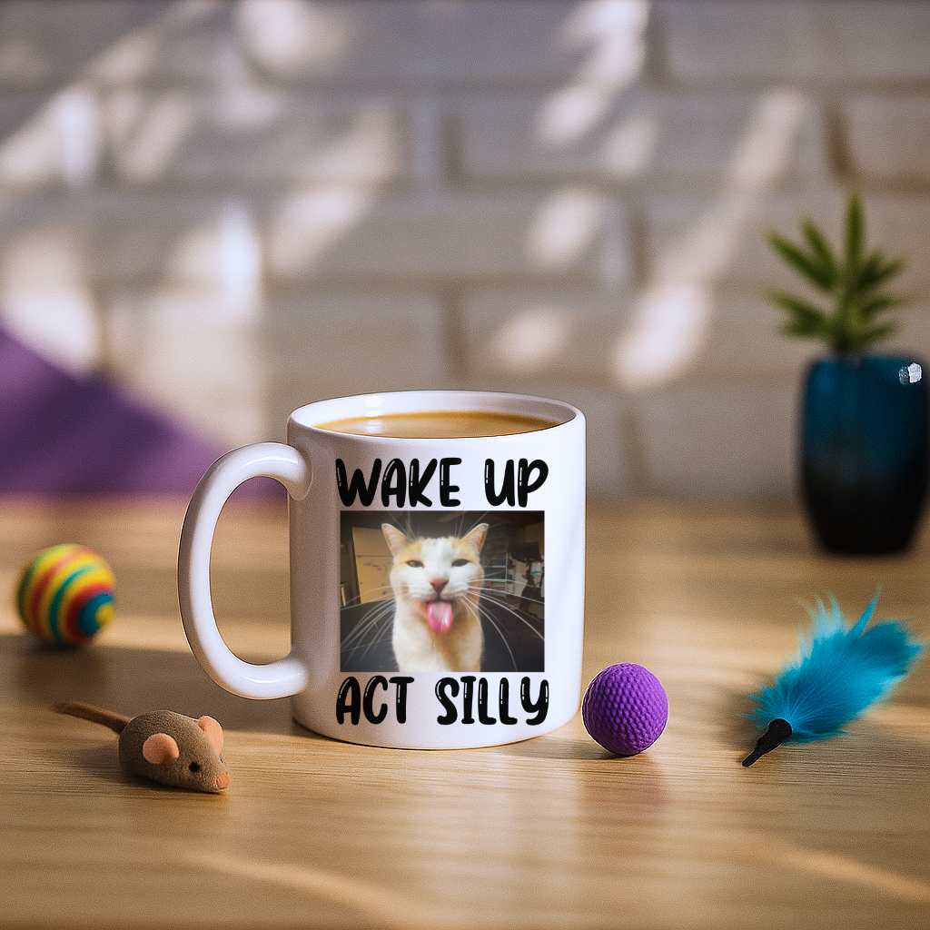 Wake Up Act Silly Mug