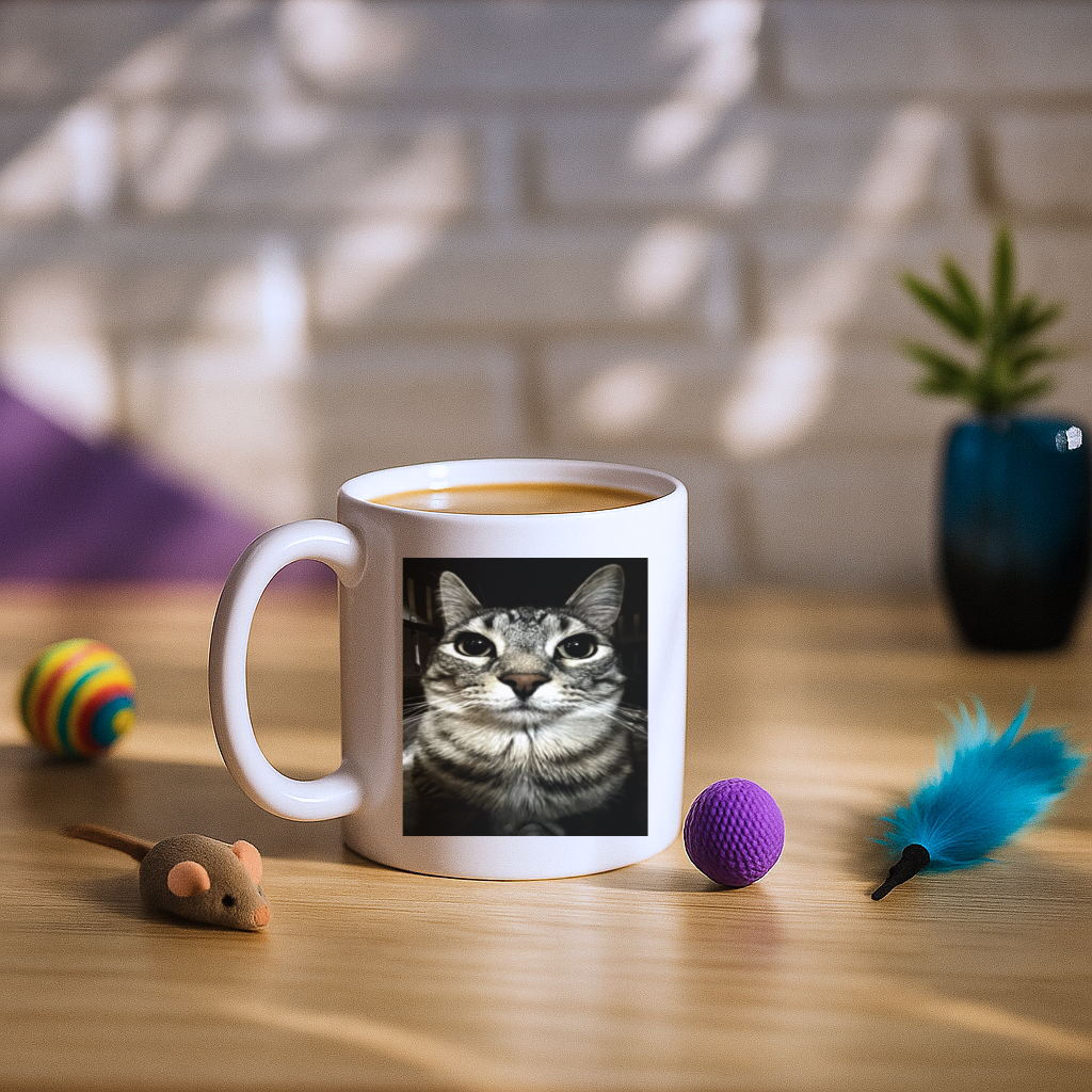 Silly Cat Meme Mug