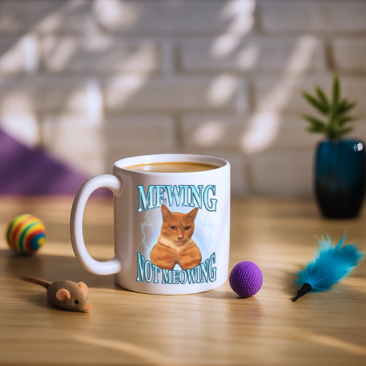 Mewing Not Meowing Mug