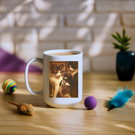 Tattoo Cat Meme Mug