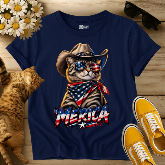 Merica Cat T-Shirt