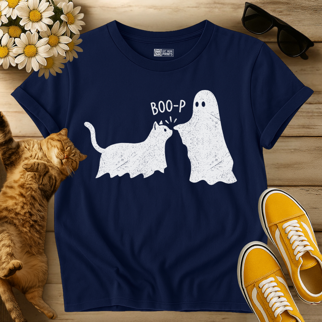 Boo-p Cat Ghost T-Shirt