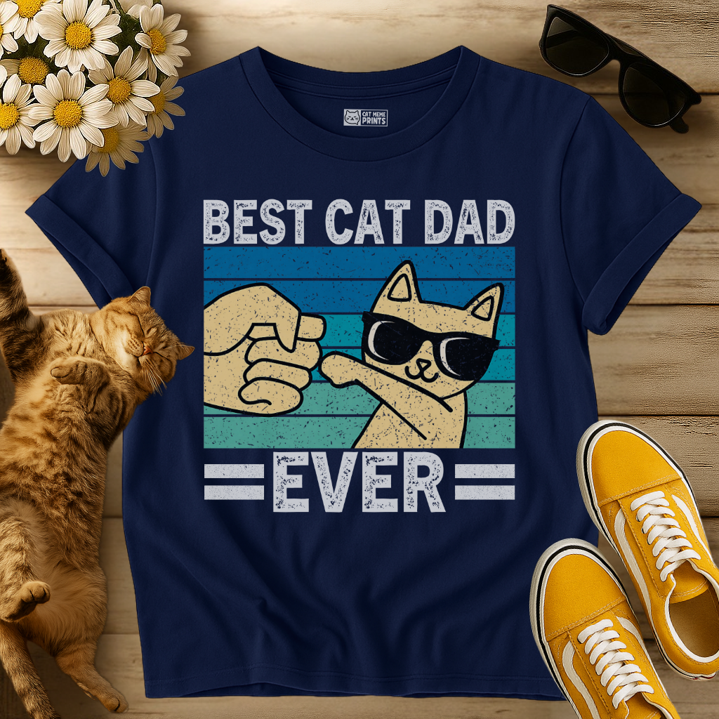 Best Cat Dad Ever T-Shirt