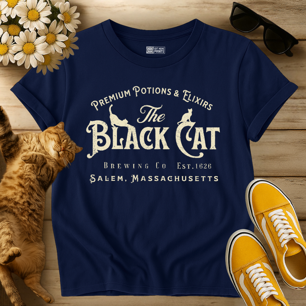 The Black Cat Witchy Salem Est 1626 T-Shirt