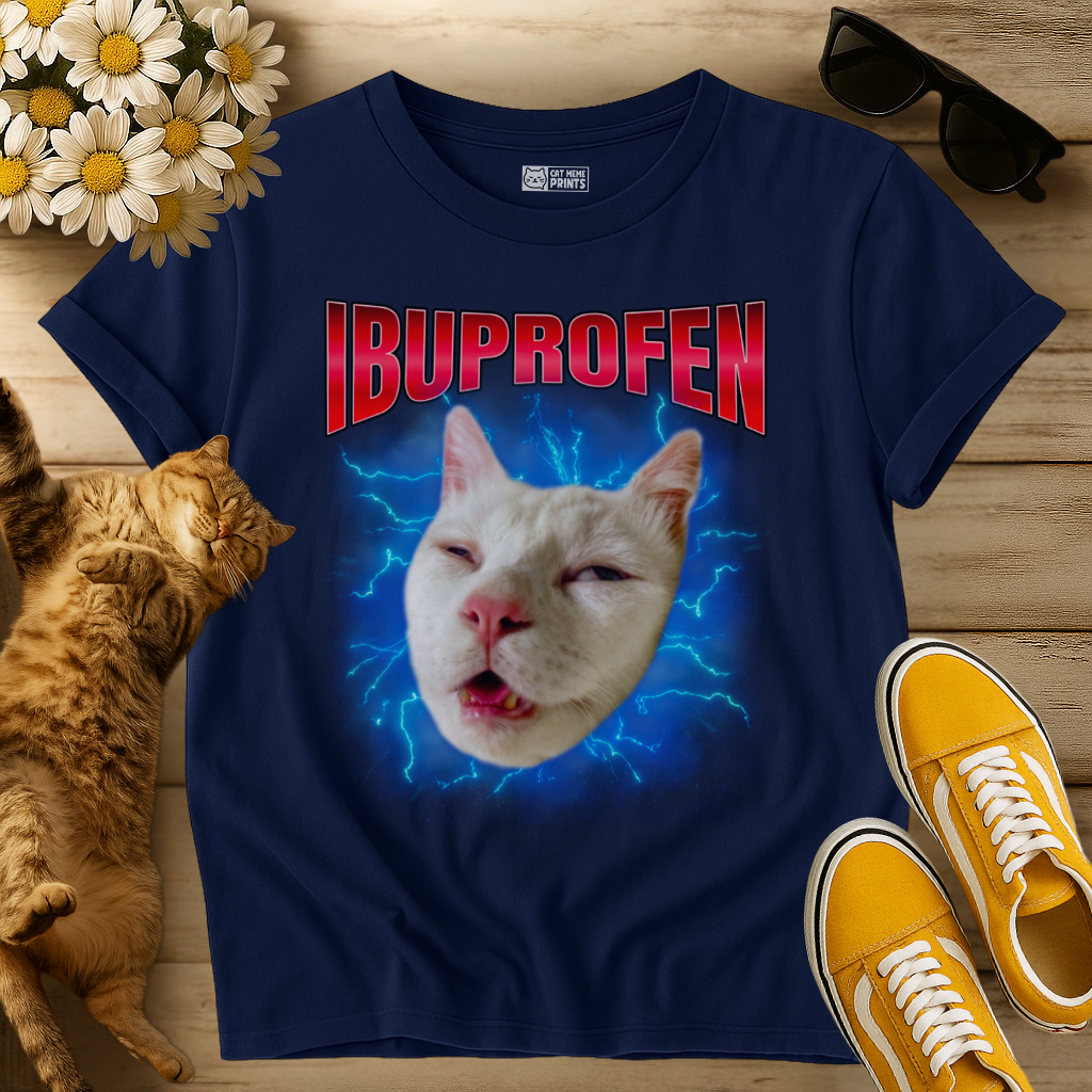 Ibuprofen Cat Meme T-Shirt