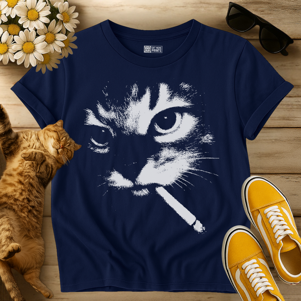 Smoking Cat T-Shirt