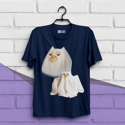 Ghost Cat Meme T-Shirt