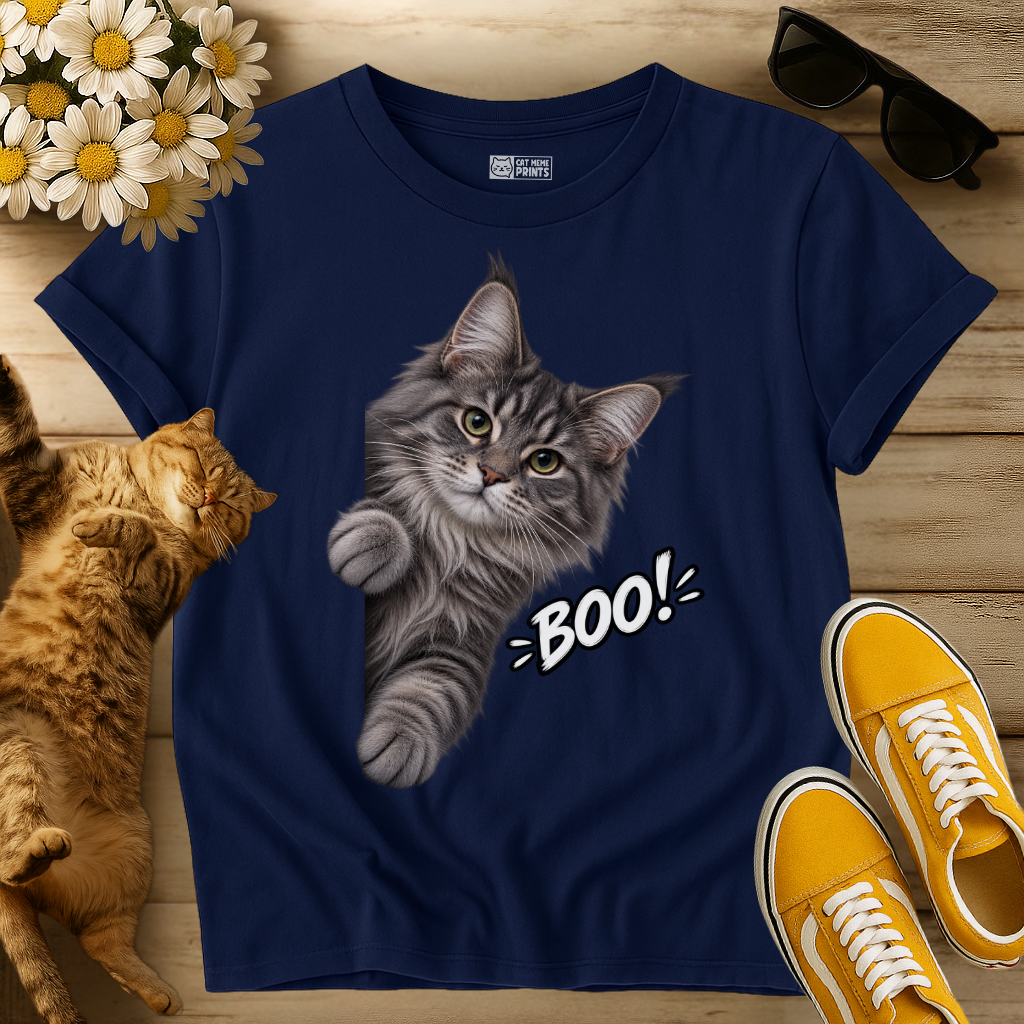 Maine Coon Cat Boo T-Shirt