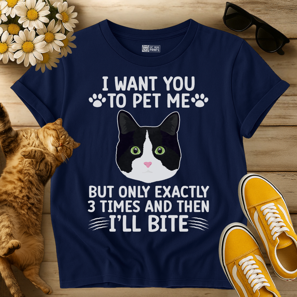 I Want You To Pet Me Texudo Cat T-Shirt
