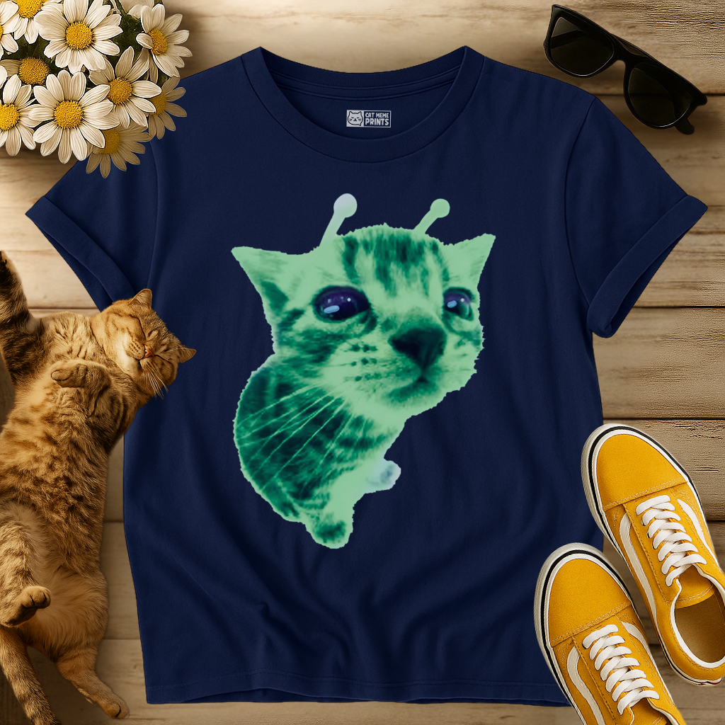 Gnarp Cat Aien Halloween T-Shirt