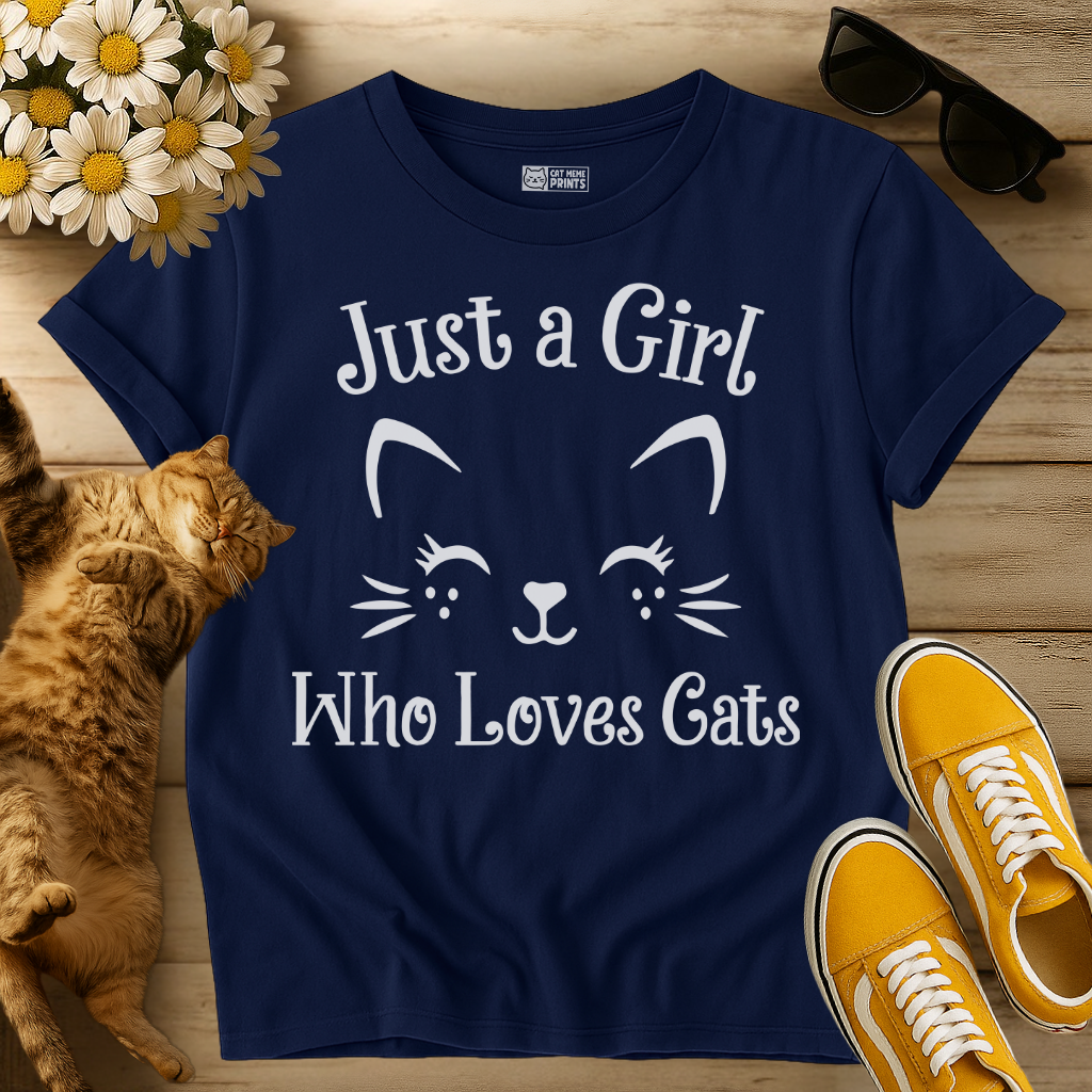 Just A Girl Who Loves Cats T-Shirt