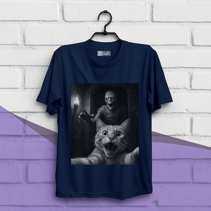 Cat Selfie with a Mummy T-Shirt