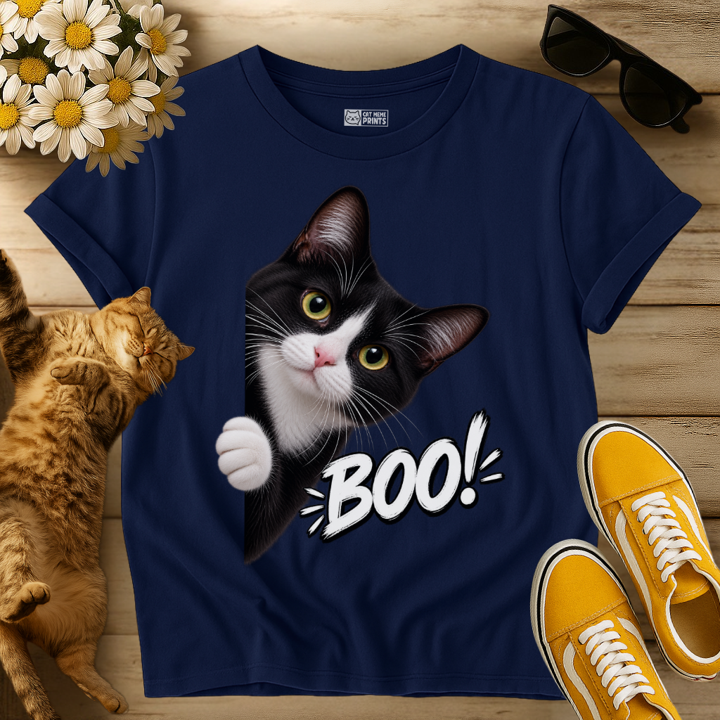 Tuxedo Cat Boo T-Shirt