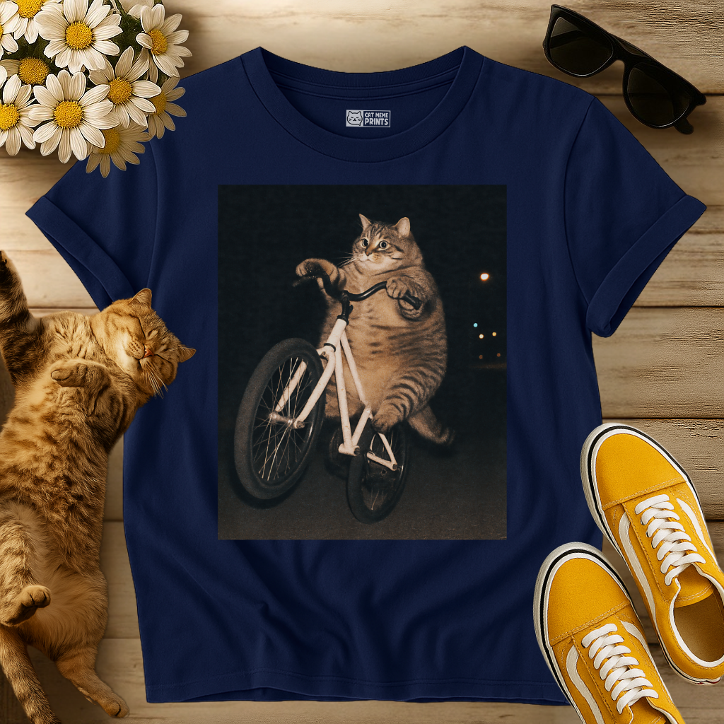 Cat On Bike T-Shirt