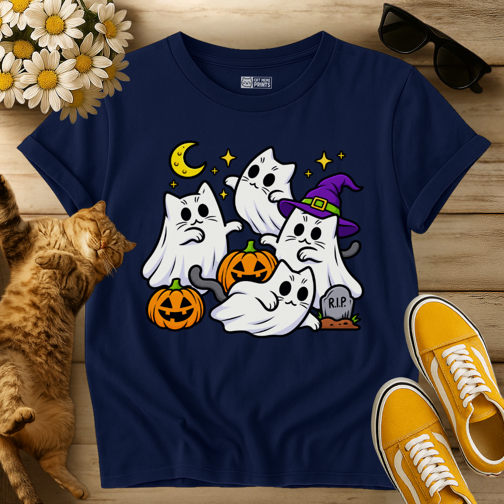 Cats Ghosts Costume T-Shirt