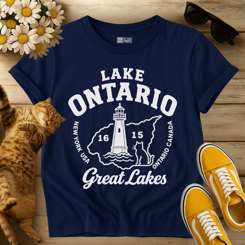 Lake Ontario Great Lakes 1615 Cat T-Shirt