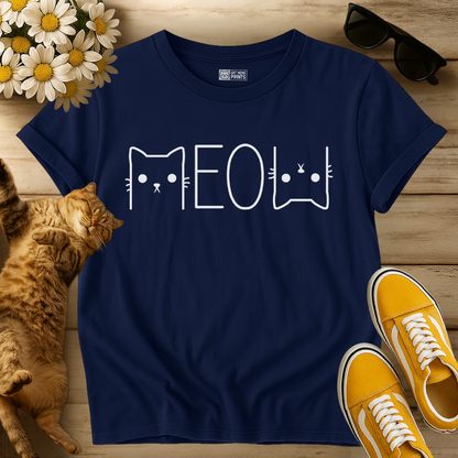 Cat Meow Graphic T-Shirt