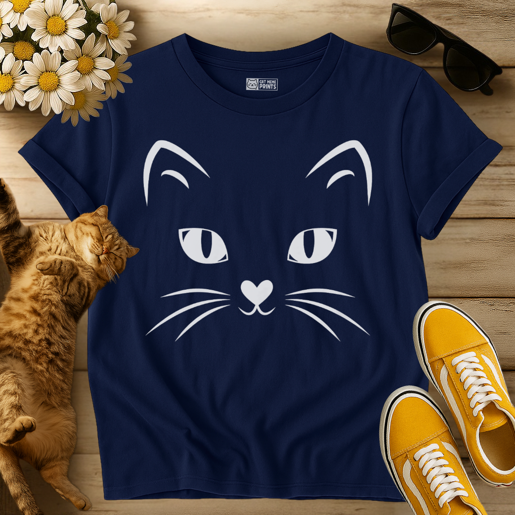 Cute Kitty Face T-Shirt