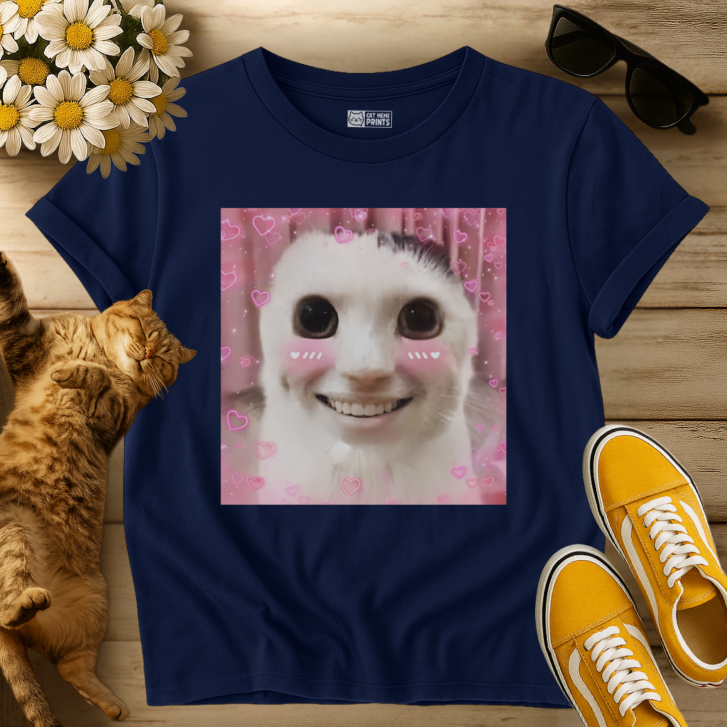 Goofy ahh Cat Meme T-Shirt