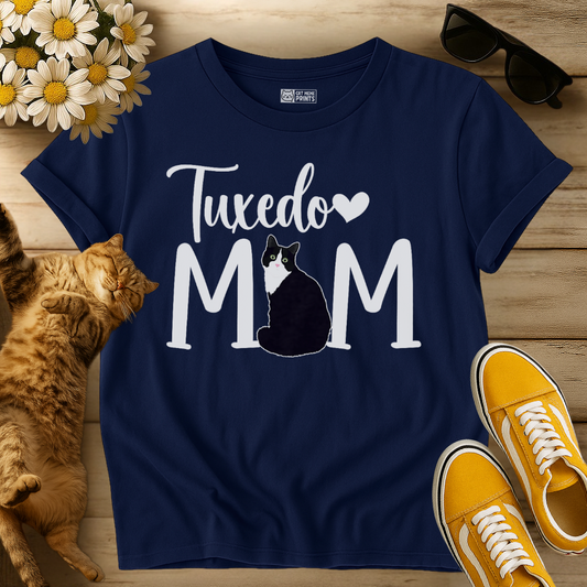 Tuxedo Cat Mom T-Shirt