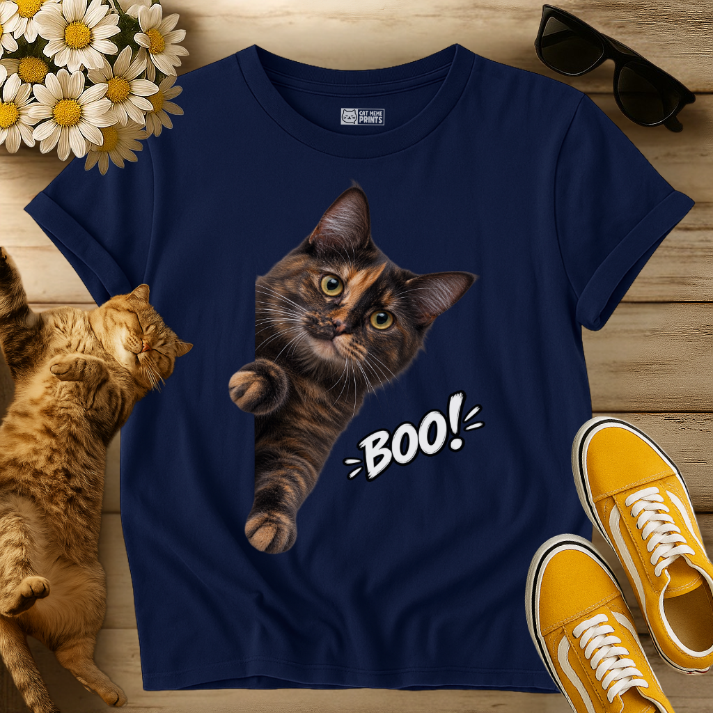 Tortoiseshell Cat Boo T-Shirt