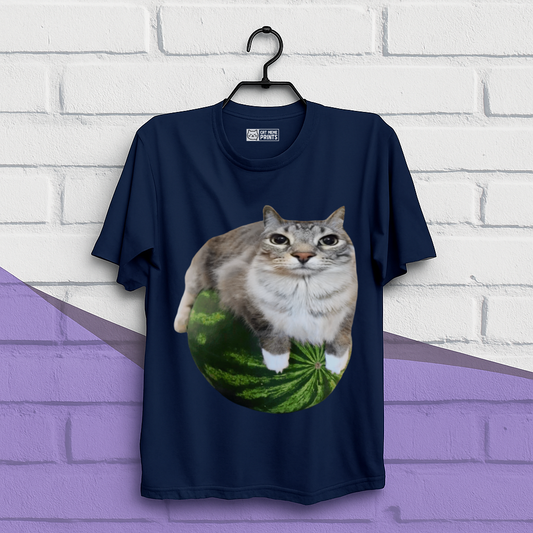 Watermelon Cat Meme T-Shirt