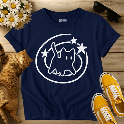 Y2K 90s Starry Cat T-Shirt